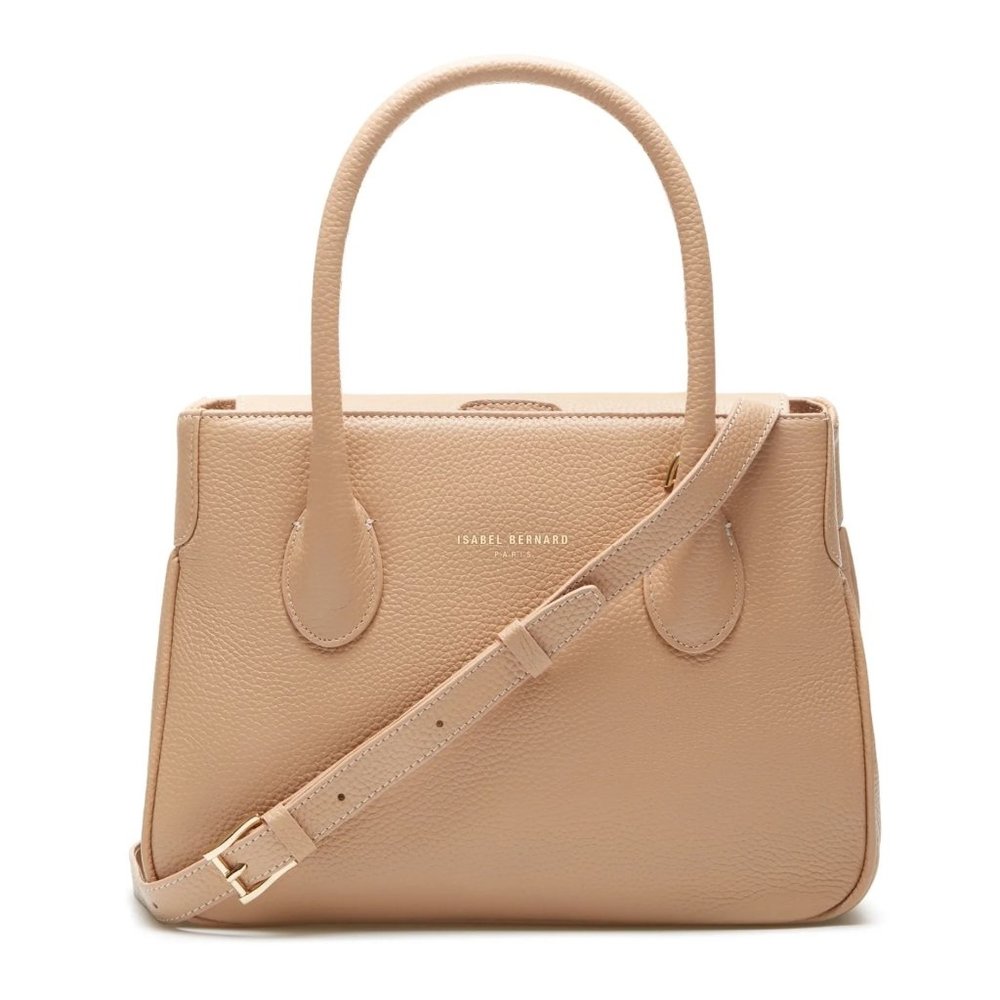 Isabel Bernard Beige Leather Handbag